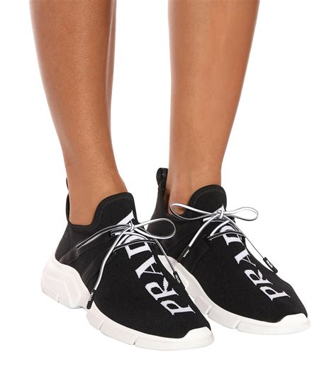 prada schuhe sneaker|prada knit sneakers women's.